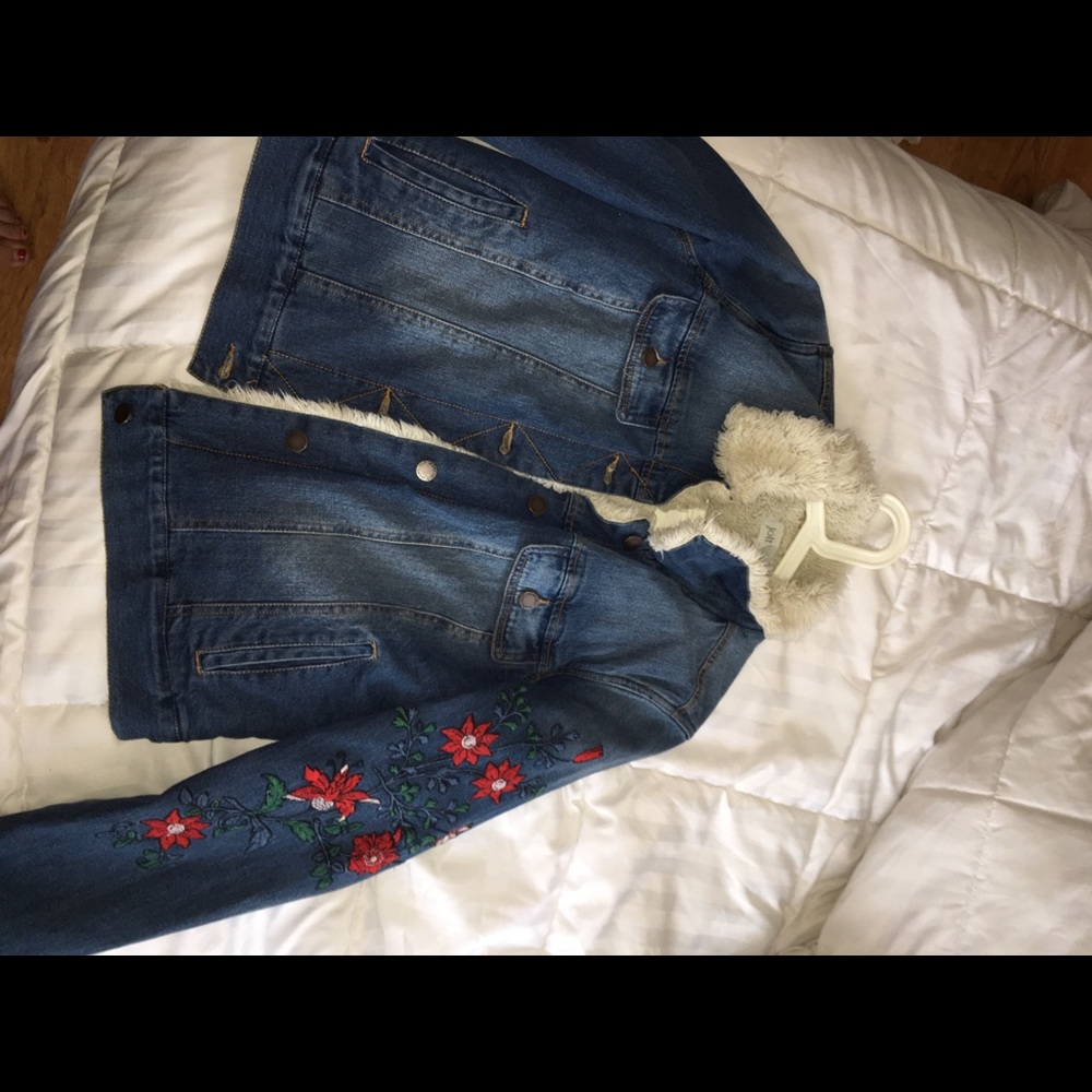Sherpa jean jacket